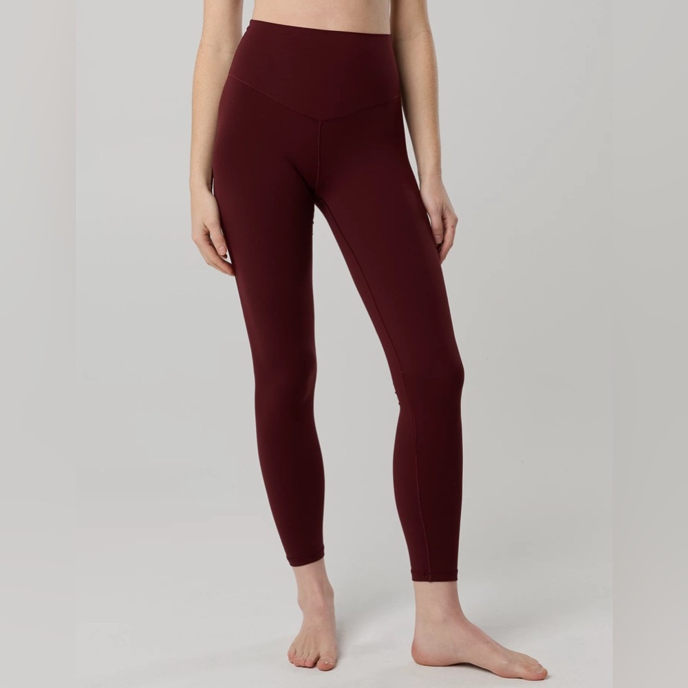 OFFLINE By Aerie Real Me XTRA High Waisted Legging Maroon Burgundy 7/8 Size S